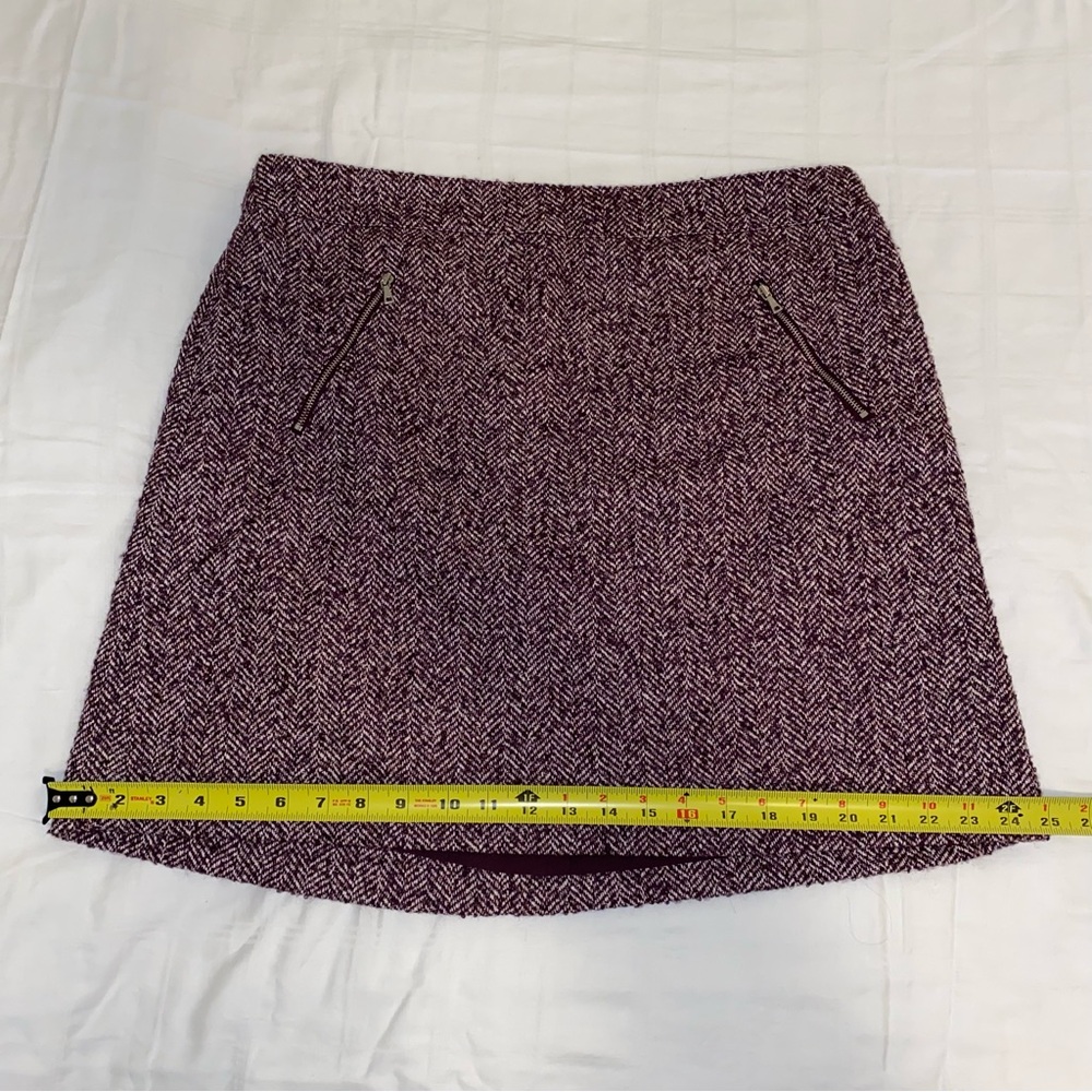 LOFT Purple Pencil Mini Skirt